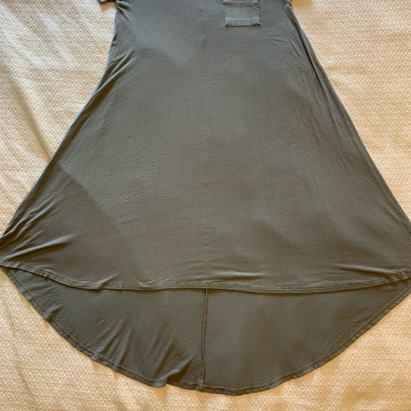 😎 LULAROE CARLY DRESS - Grey- Size XS - Picture 5 of 10